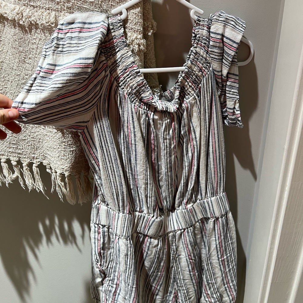 LOFT Textured Striped Top